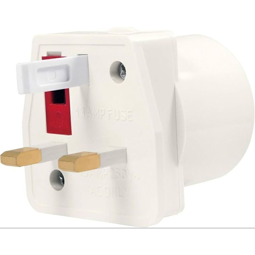 Travel Adapter Plug for Commonwealth - White